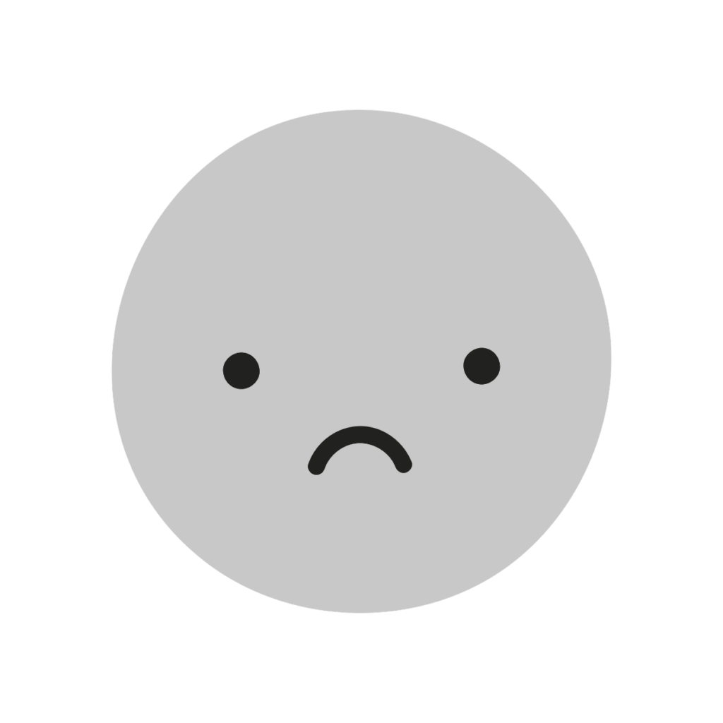 Grey sad face for Adidas cricket shoe rating