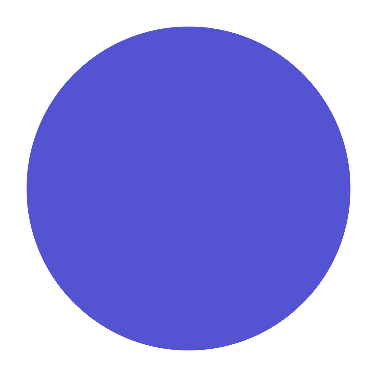 Light blue circle