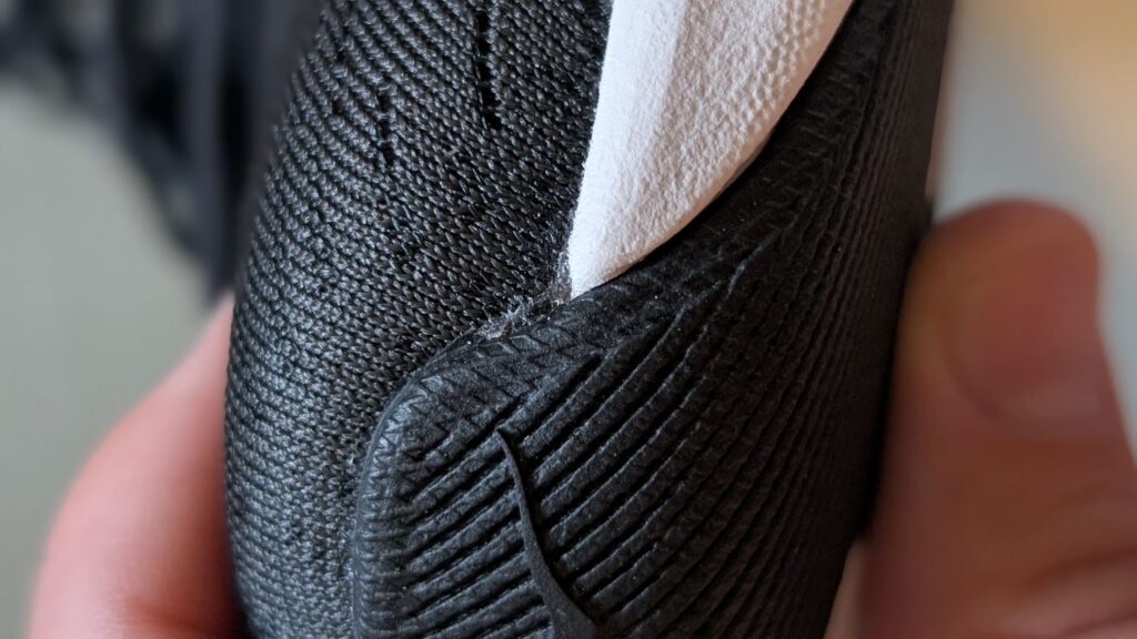 Detailed view of Hoka Solimar 2 outsole in black