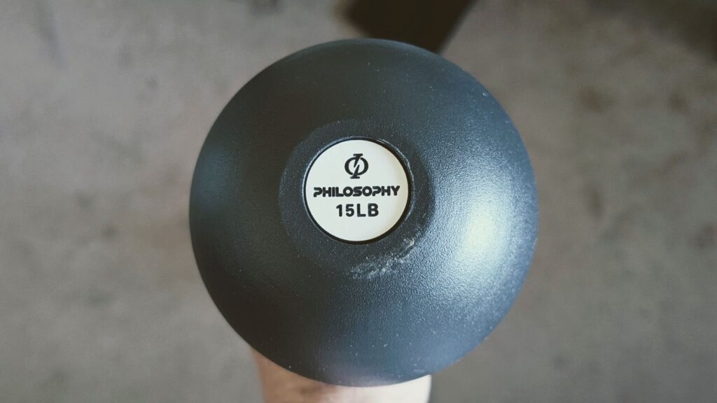 Philosphy 15lb steel mace piece of cricket training equipment for batting and bowling