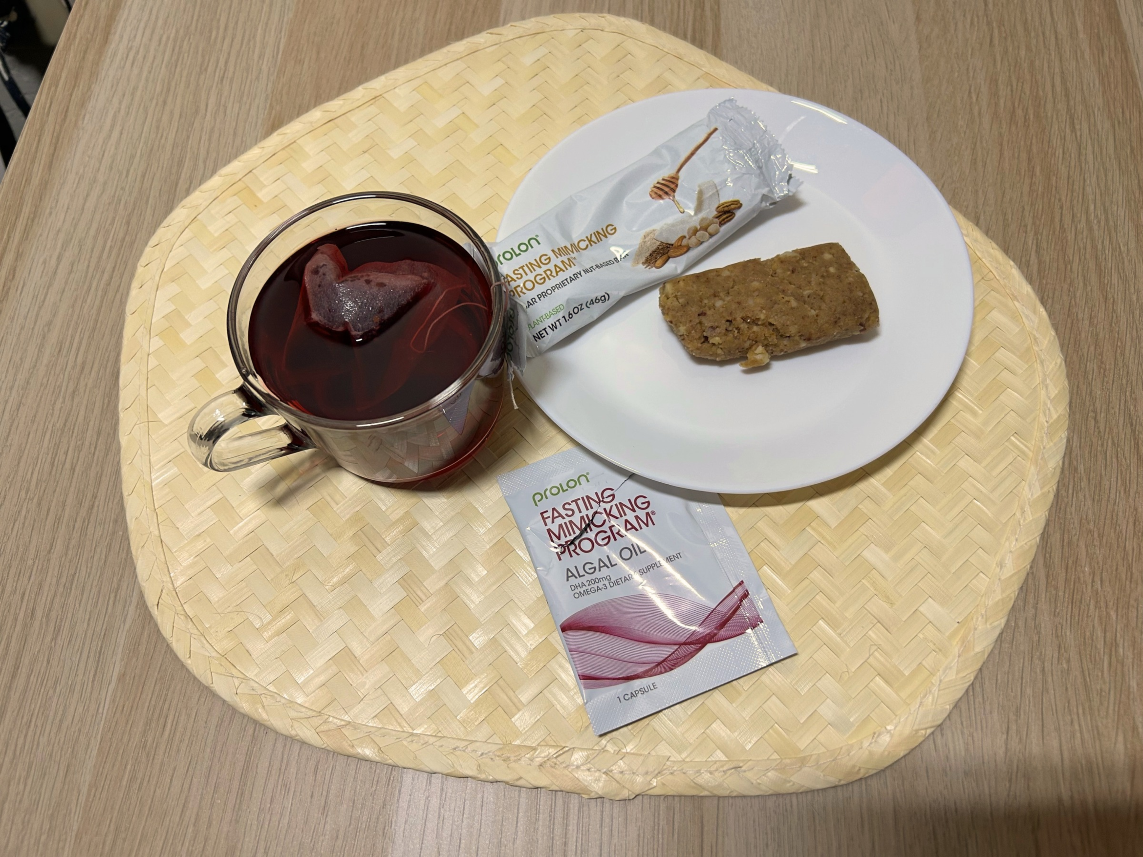 Prolon FMD bar and tea to show diet plans reviews