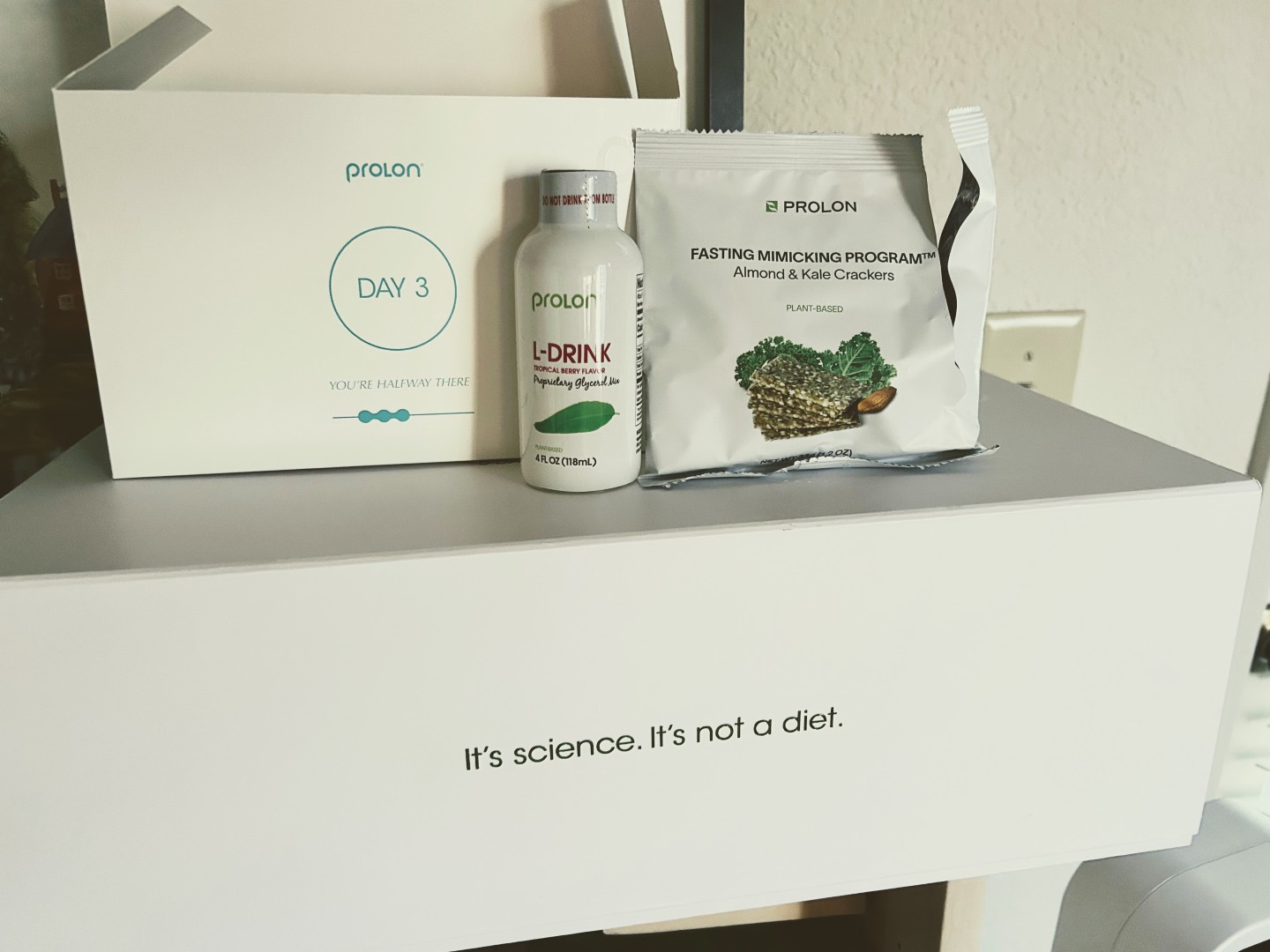 Some meal items from the Prolon Day 3 box